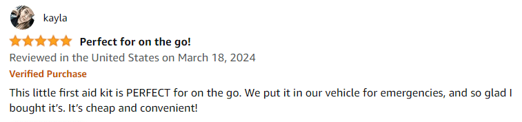 A Customer's Honest Review on the Johnson & Johnson First Aid Kit containing 12 essentials supplies.