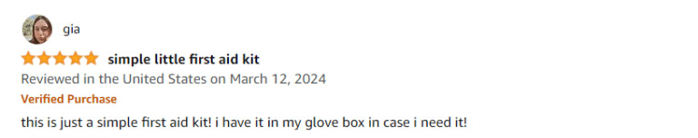 A Customer's Honest Review on the Johnson & Johnson First Aid Kit containing 12 essentials supplies.