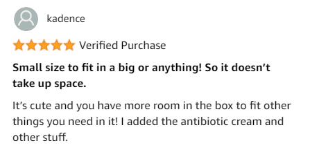 A Customer's Honest Review on the Johnson & Johnson First Aid Kit containing 12 essentials supplies.