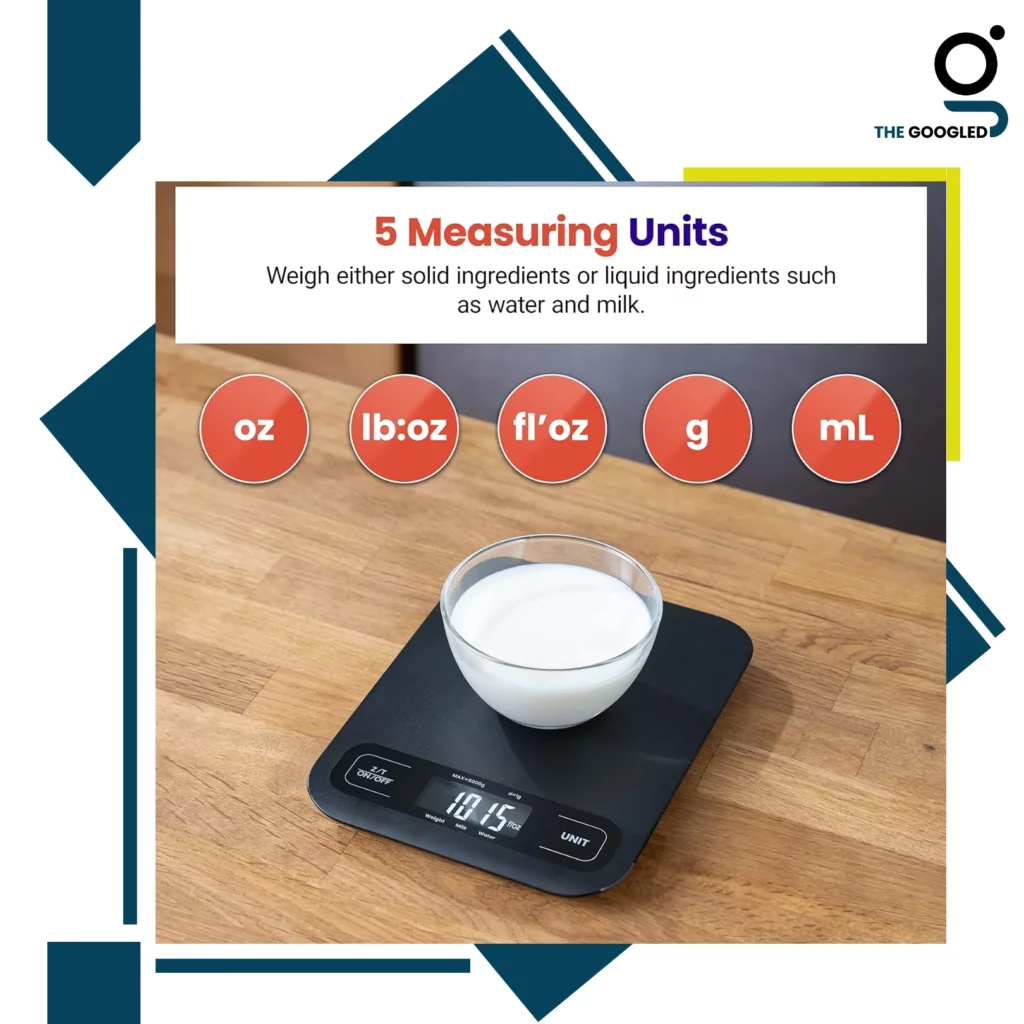 Etekcity Digital Kitchen Scale Image 3 - The Googled